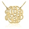 Twisted Split Chain Monogram Necklace