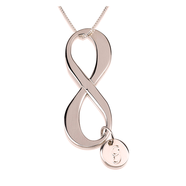 Initial Infinity Necklace