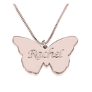 Butterfly Name Pendant Necklace