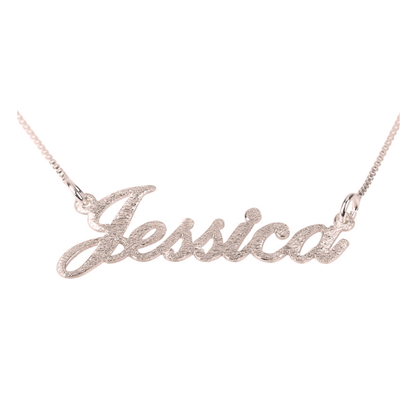 Brushed Name Necklace