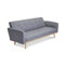 Nicholas 3 Seater Light Grey Foldable Sofa Bed