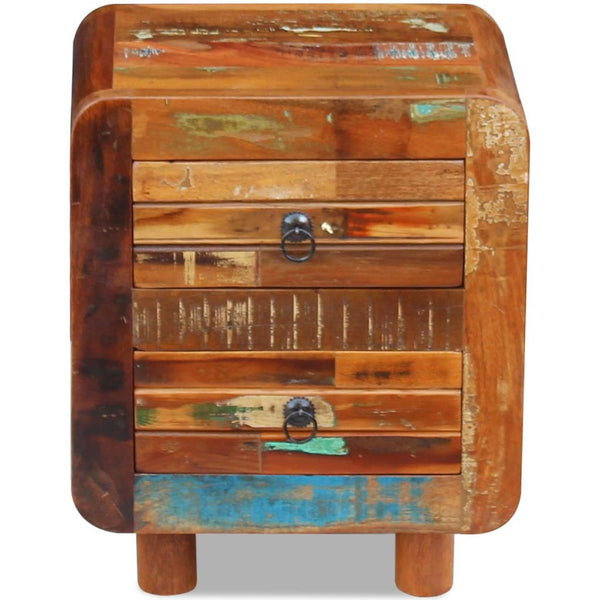 Night Cabinet Solid Reclaimed Wood 43 x 33 x 51 Cm