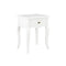 Nightstand White Solid Pine Wood