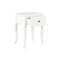 Nightstand White Solid Pine Wood