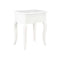 Nightstand White Solid Pine Wood