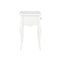 Nightstand White Solid Pine Wood