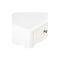 Nightstand White Solid Pine Wood