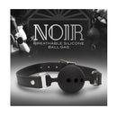 Noir Breathable Silicone Ball Gag Black Mouth Restraint