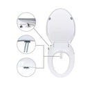 Non Electric Bidet Toilet Seat Cover Bathroom Dual Nozzle Spray Wash