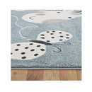 Non Shedding Kidszoo Blue Rug