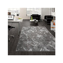 Non Shedding Lotus Grey Contemporary Rug