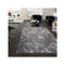 Non Shedding Lotus Grey Contemporary Rug