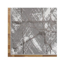 Non Shedding Lotus Grey Contemporary Rug