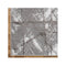Non Shedding Lotus Grey Contemporary Rug
