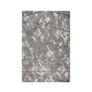 Non Shedding Lotus Grey Contemporary Rug