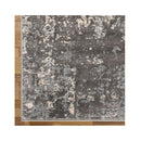 Non Shedding Lotus Light Grey Contemporary Rug
