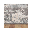 Non Shedding Lotus Light Grey Contemporary Rug