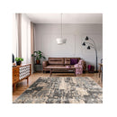 Non Shedding Lotus Light Grey Rug
