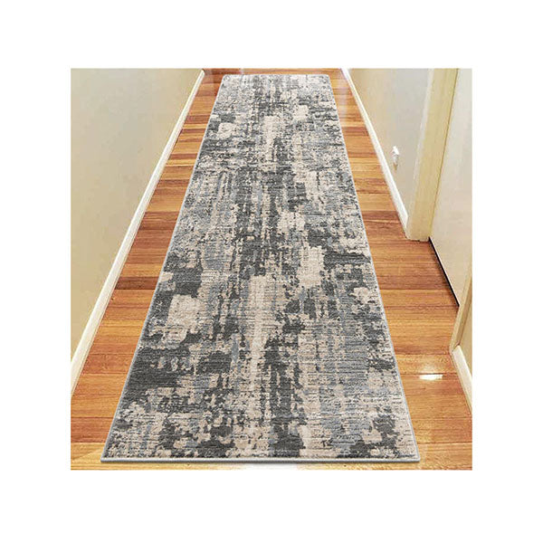 Non Shedding Lotus Light Grey Rug