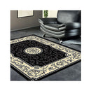 Non Shedding Ruby Black Rug