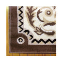 Non Shedding Ruby Brown Rug