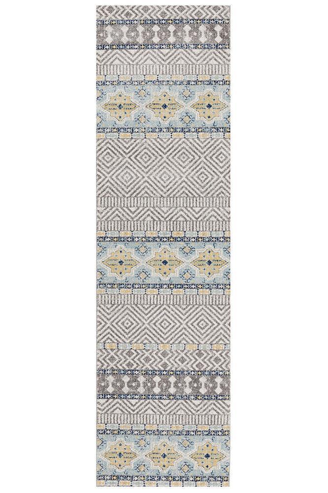 Oasis Sabrina Blue Tribal Rug
