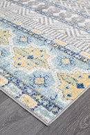 Oasis Sabrina Blue Tribal Rug