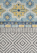 Oasis Sabrina Blue Tribal Rug