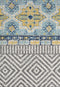 Oasis Sabrina Blue Tribal Rug