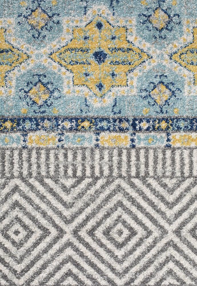 Oasis Sabrina Blue Tribal Rug