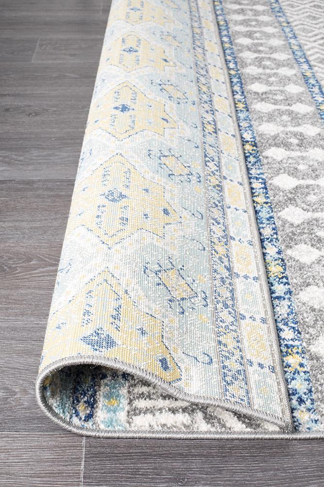 Oasis Sabrina Blue Tribal Rug
