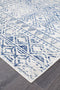 Oasis Ismail White Blue Rustic Rug
