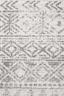 Oasis Ismail White Grey Rustic Rug