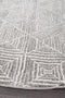 Oasis Kenza Contemporary Silver Round Rug