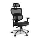 Executive Deluxe Office Chair Net High Back Home School Gaming Black