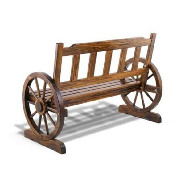 Gardeon Wooden Wagon Wheel Chair