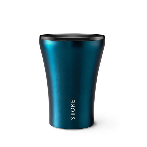 Ceramic Reusable Cup 8Oz Steel Blue
