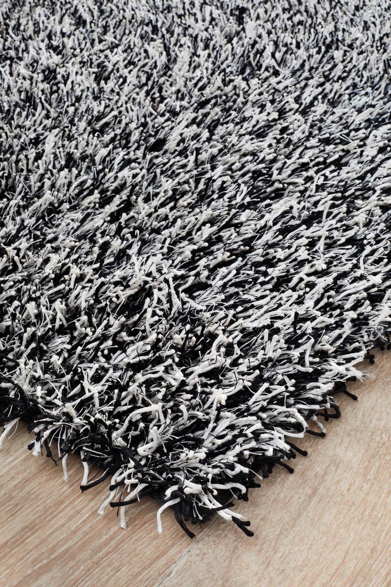 Orlando  Collection Black White Rug