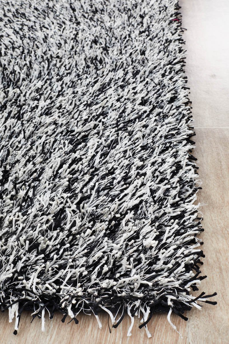 Orlando  Collection Black White Rug
