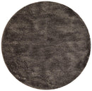 Oslo Round Shag Ash Brown Rug