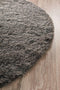 Oslo Round Shag Ash Brown Rug