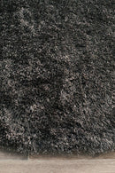 Oslo Round Shag Ash Brown Rug