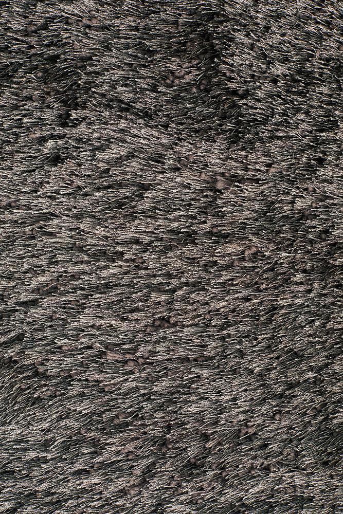 Oslo Round Shag Ash Brown Rug