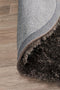 Oslo Round Shag Ash Brown Rug
