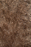 Oslo Round Shag Latte Rug