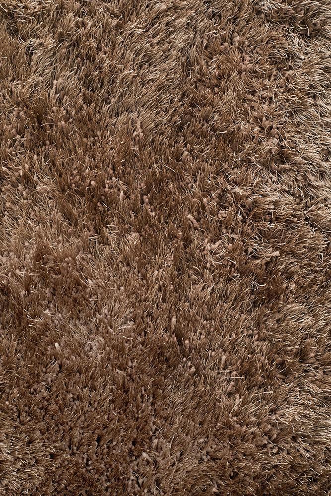Oslo Round Shag Latte Rug
