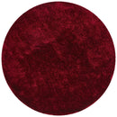 Oslo Round Shag Red Rug