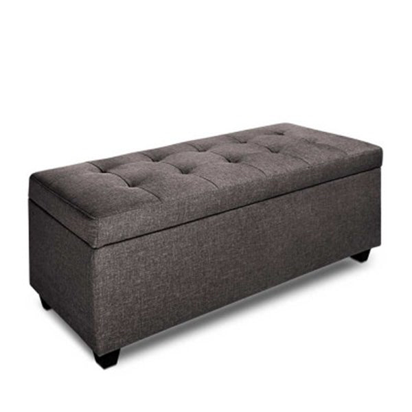 Faux Ottoman Storage Foot Stool Large