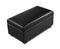 Faux Leather Storage Ottoman Large Black