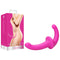 Ouch! Silicone Strapless Strapon - Pink Strapless Strap-On